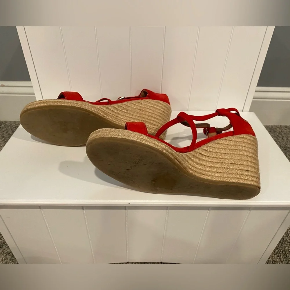 Tabitha Simmons Red Espadrille Sandals